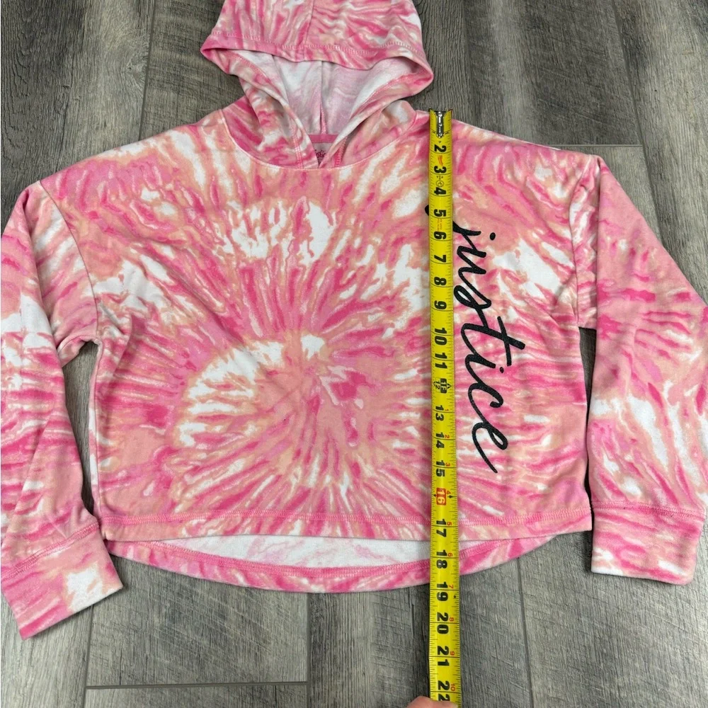 Justice Girls Pink Tie Dye‎ Hoodie
